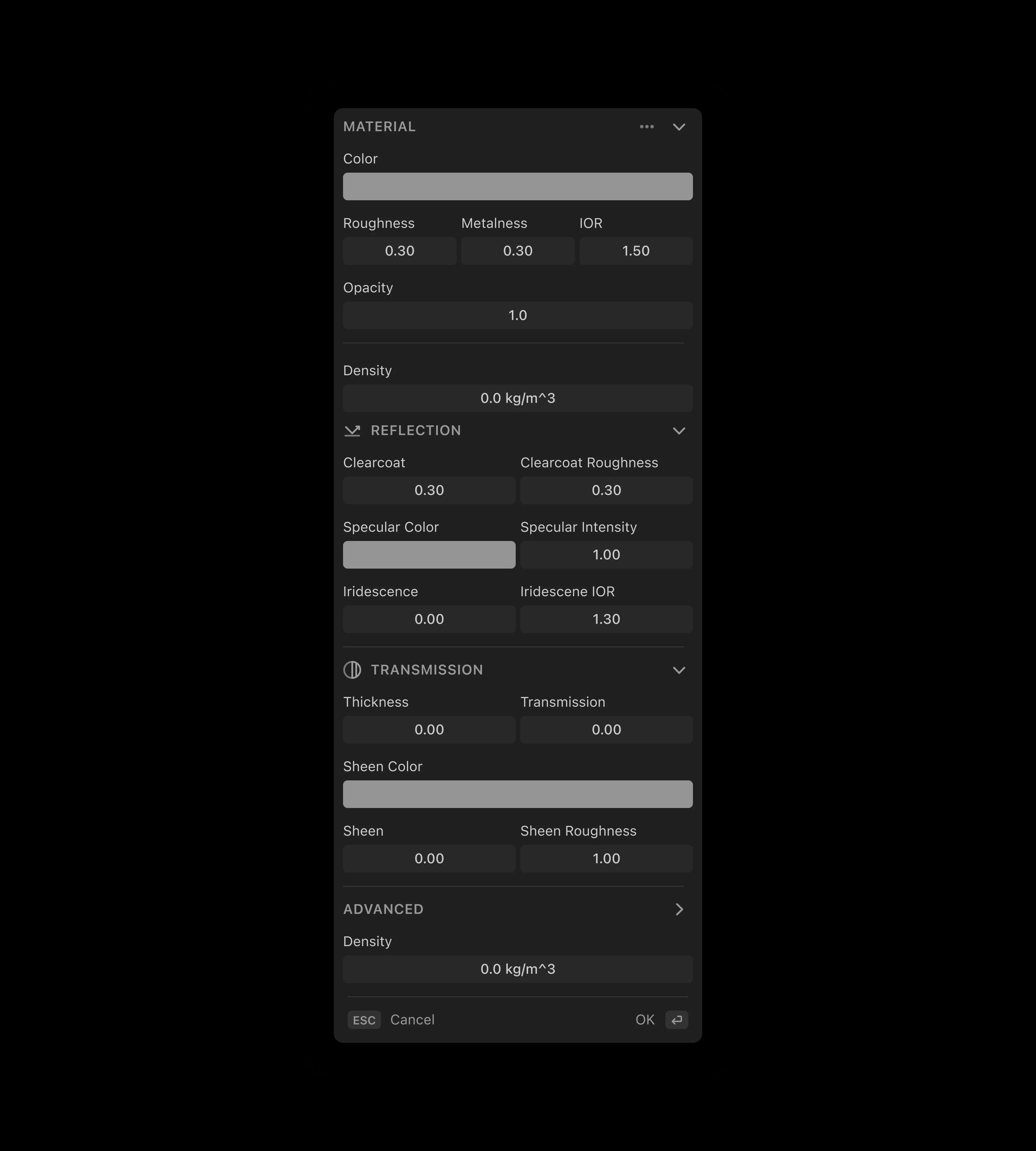 Plasticity material controls