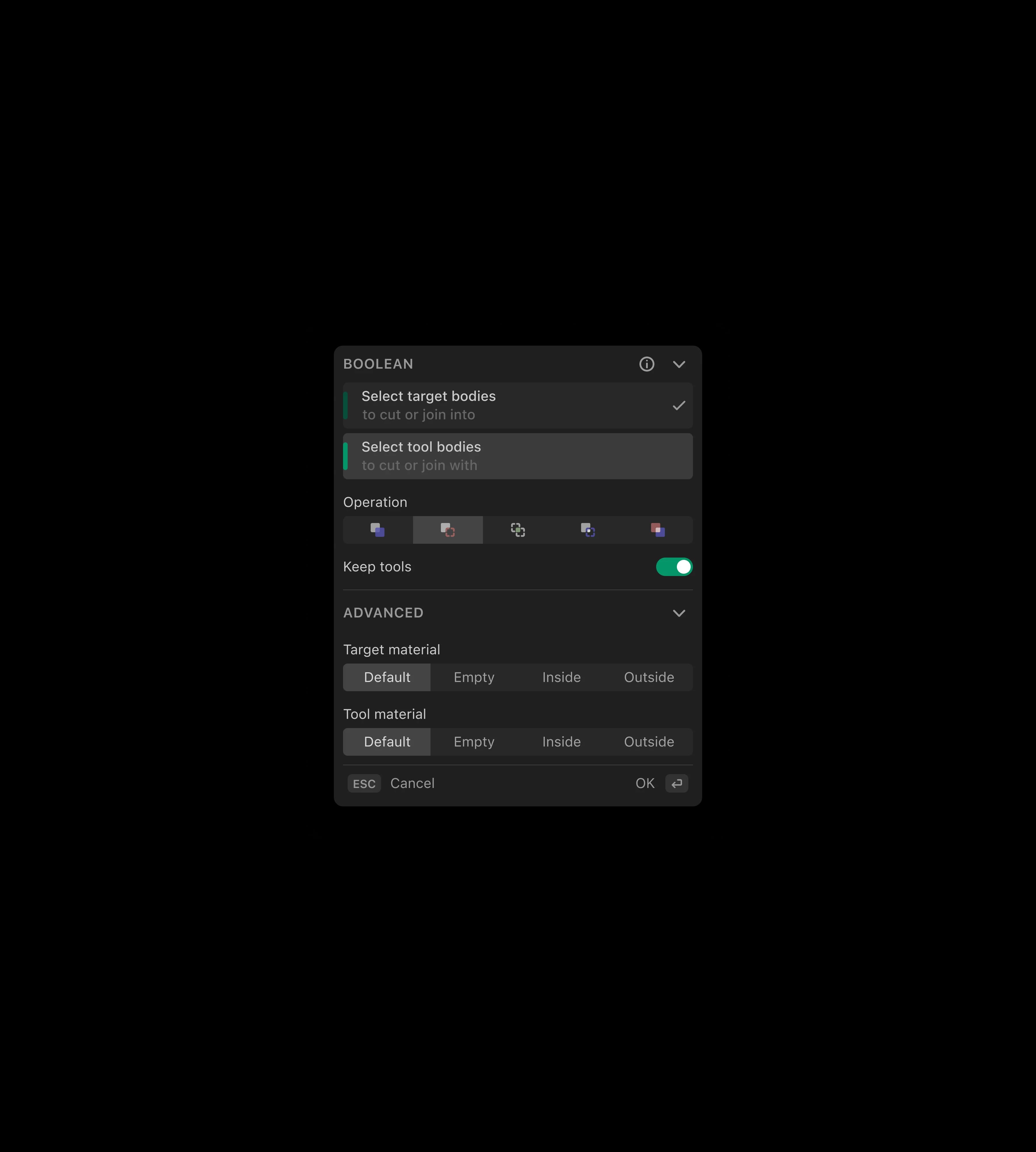 Plasticity boolean controls
