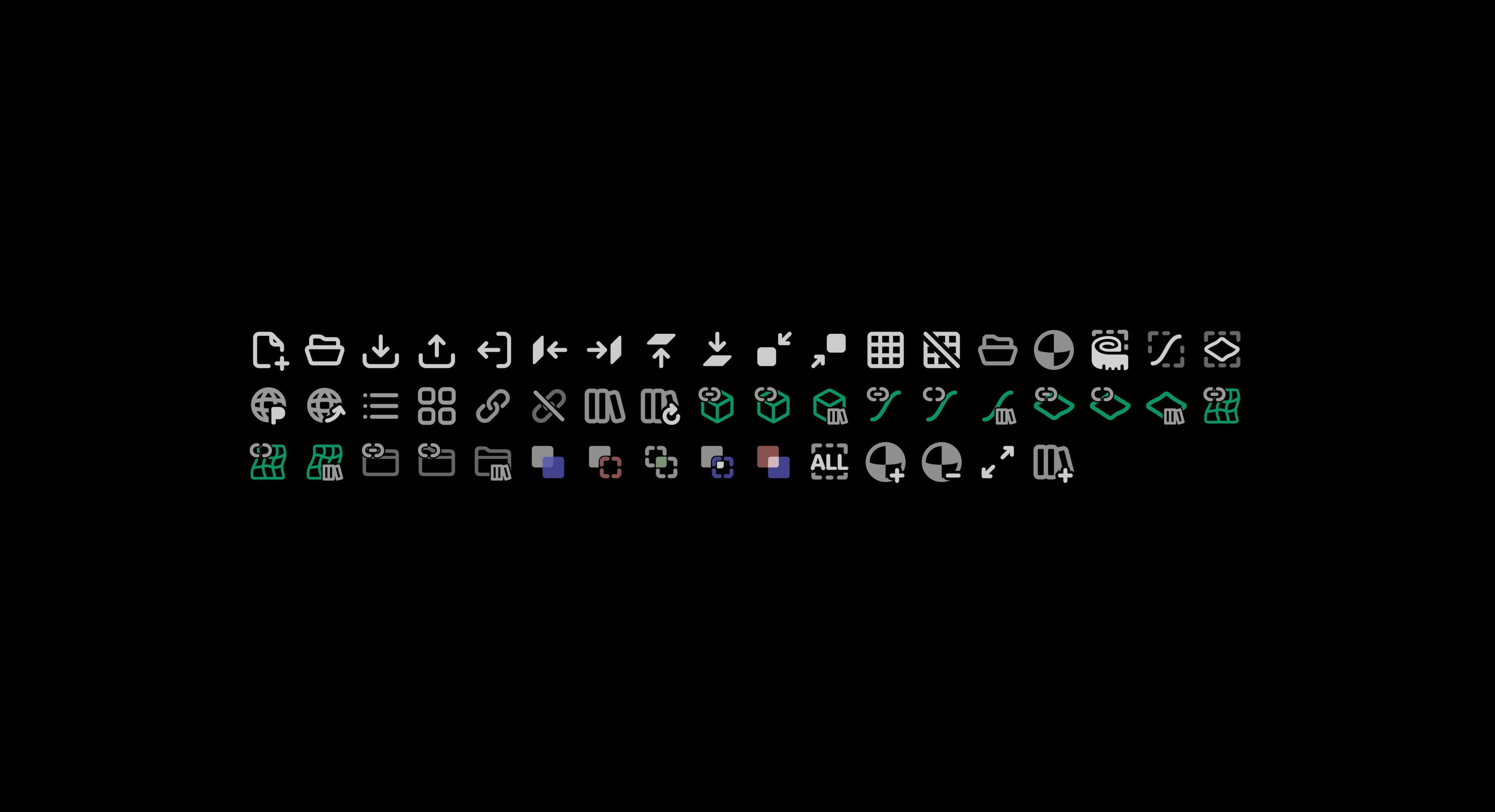 Plasticity icon system